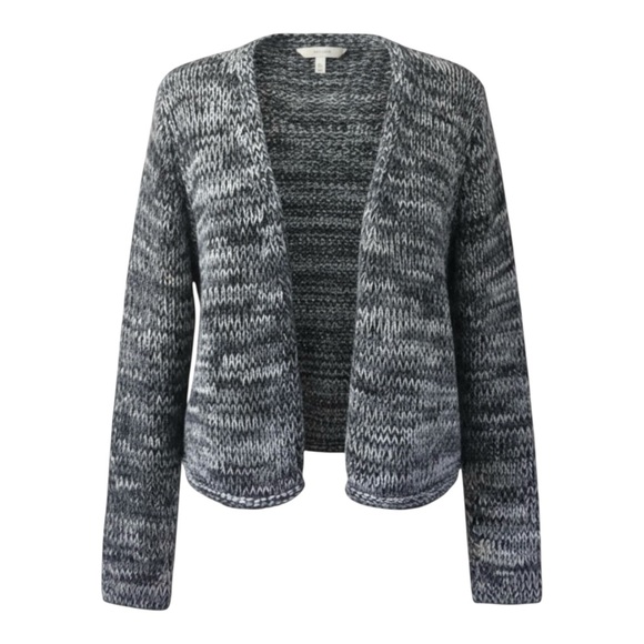 J. Jill Chunky Marled Blue Cotton Open Front Cardigan Sweater Women Size Small - Picture 10 of 16